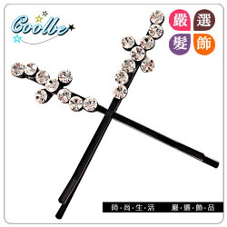 【兒童配件髮飾系列】雅緻秀麗水鑽髮夾/橫夾/兒童髮飾 1入