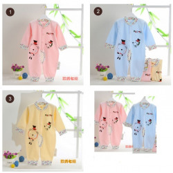 【嬰幼童新款舒適棉質連身衣,包屁衣系列】精緻棉料環保無毒印染0甲醛爬服連身衣/長袖連身衣/彌月好禮